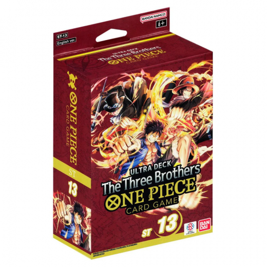 One Piece Card Game: The Three Brothers Ultra Deck i gruppen SÄLLSKAPSSPEL / Kortspel hos Spelexperten (OPCGST13)