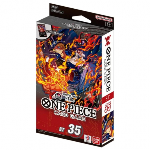 One Piece Card Game: Sabo Red/Black Starter Deck ST-35 i gruppen SÄLLSKAPSSPEL / Kortspel hos Spelexperten (OPCGST35)