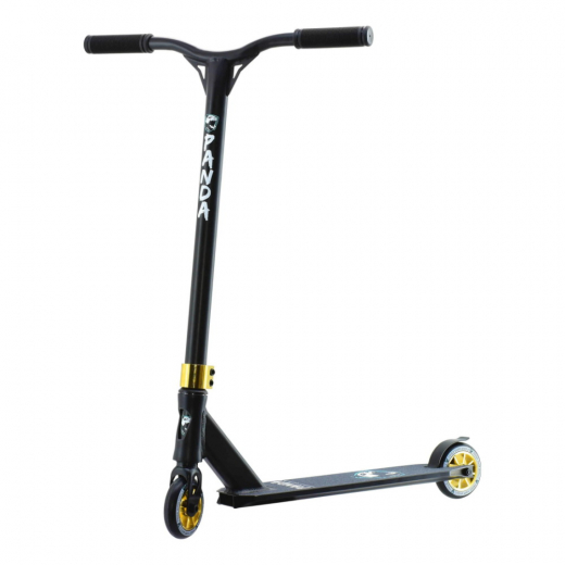 Panda Primus Trick Sparkcykel - Black/Gold Chrome i gruppen LEKSAKER / Cyklar hos Spelexperten (PAN-IHC-PRI-BLA-GOL)