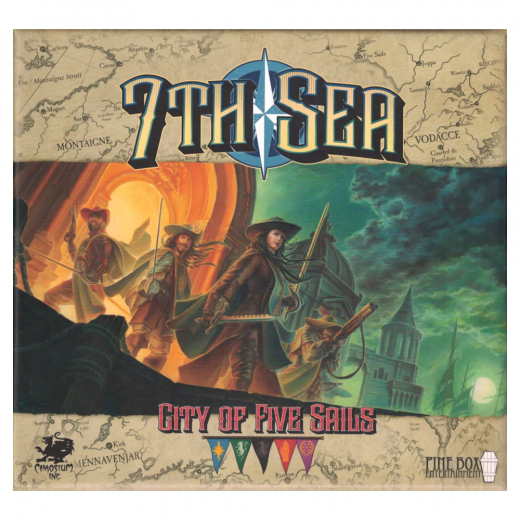 7th Sea: City of Five Sails i gruppen SÄLLSKAPSSPEL / Kortspel hos Spelexperten (PBE03001)