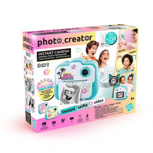 Photo Creator Instant Kamera Sommarutgåva i gruppen LEKSAKER / Skapa & måla / Foto hos Spelexperten (PC-12328)