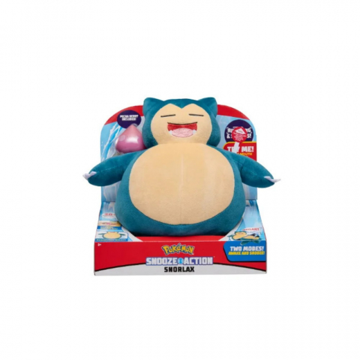 Pokémon Snooze Action Snorlax i gruppen LEKSAKER / Gosedjur hos Spelexperten (PKW0027)