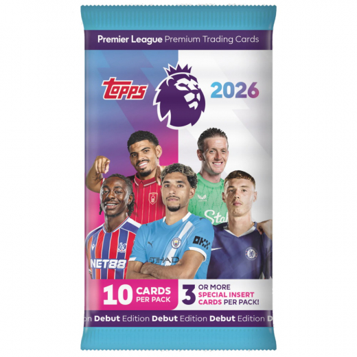 Topps Premier League Cards 2026 Booster i gruppen SÄLLSKAPSSPEL / Samlarkort hos Spelexperten (PL25-01)