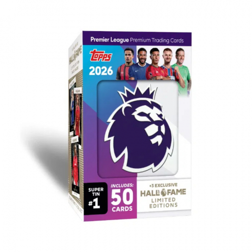 Topps Premier League Cards 2026 Super Tin #1 i gruppen SÄLLSKAPSSPEL / Samlarkort hos Spelexperten (PL25-05-1)