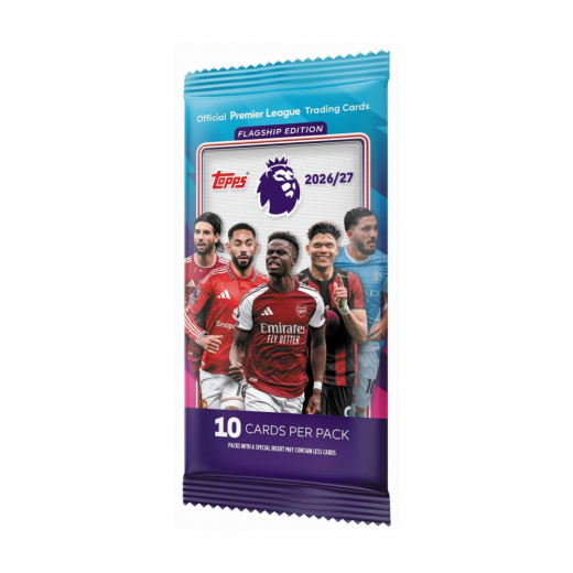 Topps Premier League Cards 2026/27 Booster - Flagship Edition i gruppen LEKSAKER hos Spelexperten (PL26-01)