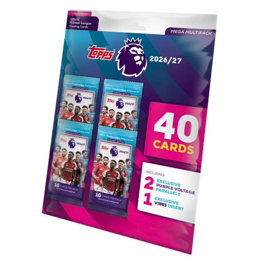 Topps Premier League Cards 2026/27 Mega Multipack i gruppen SÄLLSKAPSSPEL / Samlarkort hos Spelexperten (PL26-03)