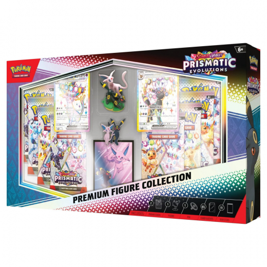Pokémon TCG: Prismatic Evolutions Premium Figure Collection i gruppen SÄLLSKAPSSPEL / Pokémon hos Spelexperten (POK10030)