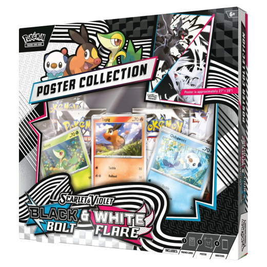 Pokémon TCG: Black Bolt & White Flare Poster Collection i gruppen SÄLLSKAPSSPEL / Pokémon hos Spelexperten (POK10040)
