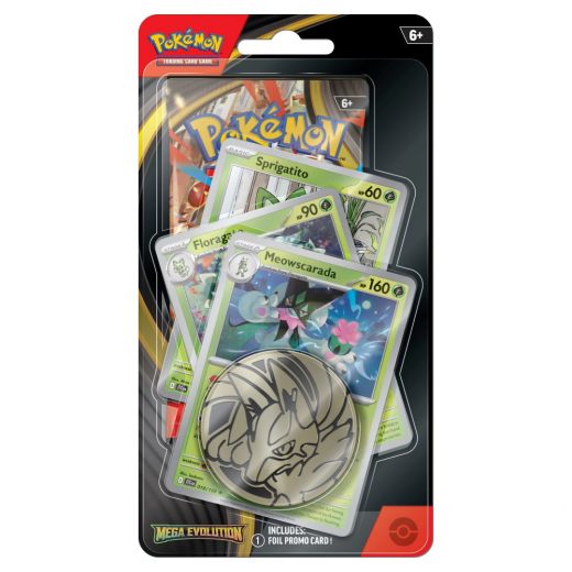 Pokémon TCG: Mega Evolution Premium Checklane Meowscarada i gruppen SÄLLSKAPSSPEL / Pokémon hos Spelexperten (POK10053-107-SFM)
