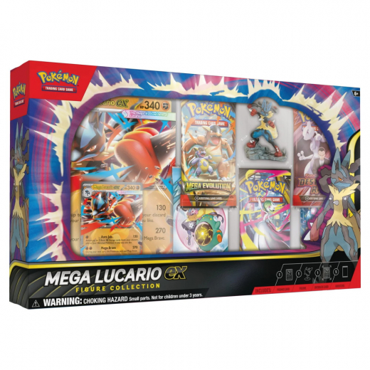 Pokémon TCG: Mega Lucario ex Figure Collection i gruppen SÄLLSKAPSSPEL / Pokémon hos Spelexperten (POK10066-101)