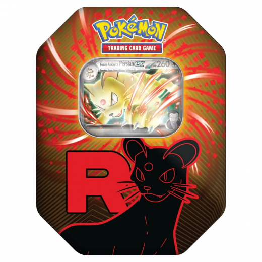 Pokémon TCG: Team Rocket Tin - Persian ex i gruppen SÄLLSKAPSSPEL / Pokémon hos Spelexperten (POK10135-PER)