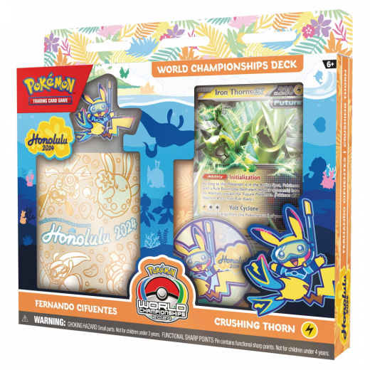 Pokémon TCG: 2024 World Championships Deck - Iron Thorns ex i gruppen SÄLLSKAPSSPEL / Pokémon hos Spelexperten (POK10166-IRO)