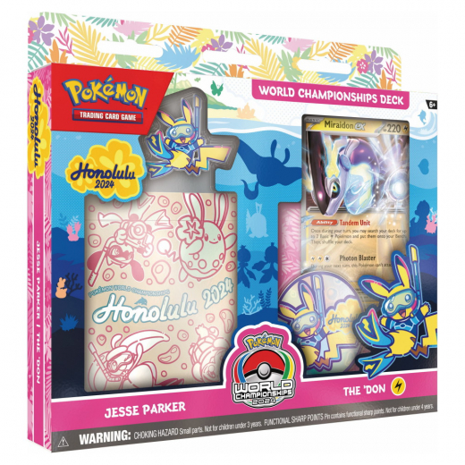 Pokémon TCG: 2024 World Championships Deck - Miraidon ex i gruppen SÄLLSKAPSSPEL / Pokémon hos Spelexperten (POK10166-MIR)