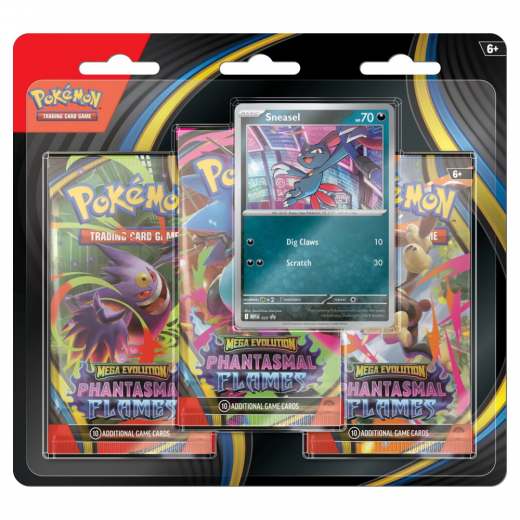 Pokémon TCG: Phantasmal Flames Boosters 3-Pack Sneasel i gruppen SÄLLSKAPSSPEL / Pokémon hos Spelexperten (POK10187-101-SNE)