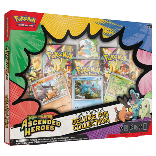 Pokémon TCG: Ascended Heroes - First Partners Deluxe Pin Collection i gruppen SÄLLSKAPSSPEL / Pokémon hos Spelexperten (POK10301-107)