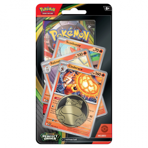 Pokémon TCG: Perfect Order - Premium Checklane Cinderace i gruppen SÄLLSKAPSSPEL / Pokémon hos Spelexperten (POK10374-SRC)