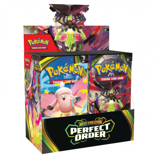 Pokémon TCG: Perfect Order - Booster Display i gruppen SÄLLSKAPSSPEL / Pokémon hos Spelexperten (POK10380-DIS)