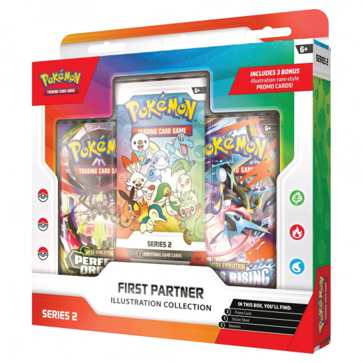 Pokémon TCG: First Partner Illustration Collection - Series 2 i gruppen SÄLLSKAPSSPEL / Pokémon hos Spelexperten (POK10395-101)