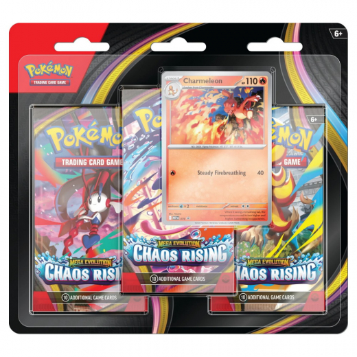 Pokémon TCG: Chaos Rising - Booster 3-Pack Charmeleon i gruppen SÄLLSKAPSSPEL hos Spelexperten (POK10401-101)