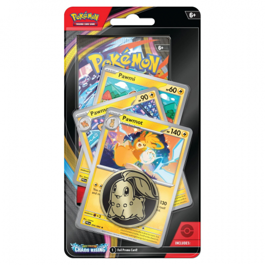 Pokémon TCG: Chaos Rising - Premium Checklane Pawmot i gruppen SÄLLSKAPSSPEL hos Spelexperten (POK10405-PPP)