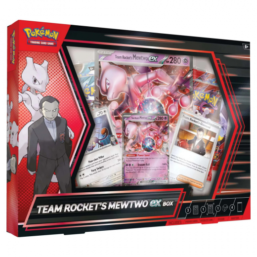 Pokémon TCG: Team Rocket's Mewtwo ex Box i gruppen SÄLLSKAPSSPEL / Pokémon hos Spelexperten (POK10438)