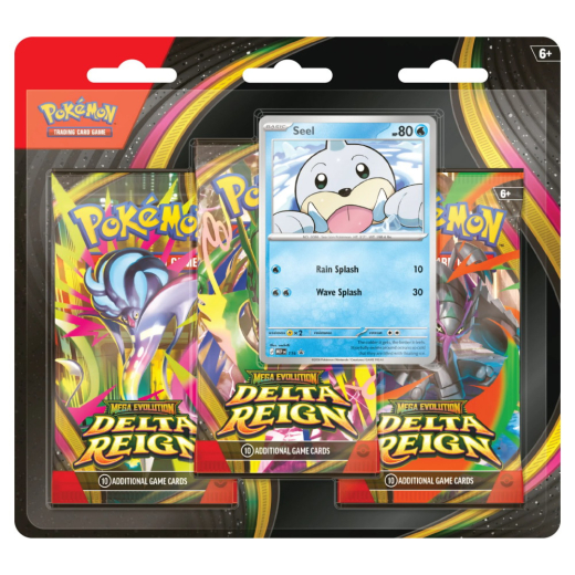 Pokémon TCG: Delta Reign - Booster 3-Pack Seel i gruppen SÄLLSKAPSSPEL / Pokémon hos Spelexperten (POK10440-101)