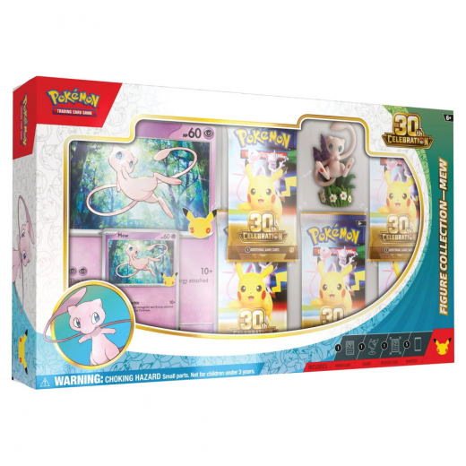 Pokémon TCG: 30th Celebration - Mew Figure Collection i gruppen SÄLLSKAPSSPEL / Pokémon hos Spelexperten (POK10452-101-MEW)