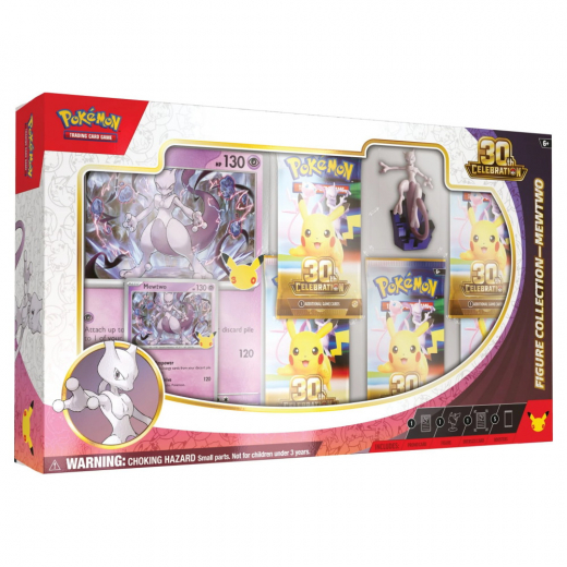 Pokémon TCG: 30th Celebration - Mewtwo Figure Collection i gruppen SÄLLSKAPSSPEL / Pokémon hos Spelexperten (POK10452-101-TWO)