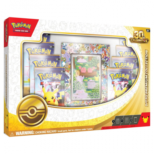 Pokémon TCG: 30th Celebration - Ditto Premium Collection i gruppen SÄLLSKAPSSPEL / Pokémon hos Spelexperten (POK10469-101)