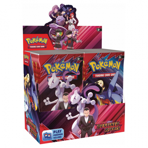 Pokémon TCG: Destined Rivals Booster Display i gruppen SÄLLSKAPSSPEL / Pokémon hos Spelexperten (POK10617-DIS)