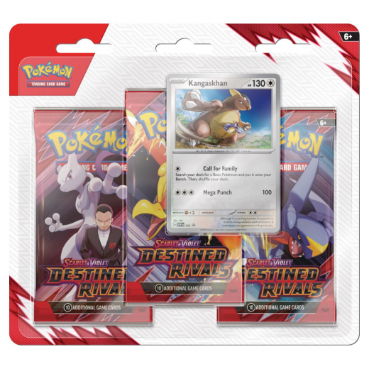 Pokémon TCG: Destined Rivals Boosters 3-Pack Kangaskhan i gruppen SÄLLSKAPSSPEL / Pokémon hos Spelexperten (POK10633-KAN)