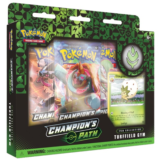 Pokémon TCG: Champion's Path - Pin Collection Turffield Gym i gruppen  hos Spelexperten (POK80484-TUR)