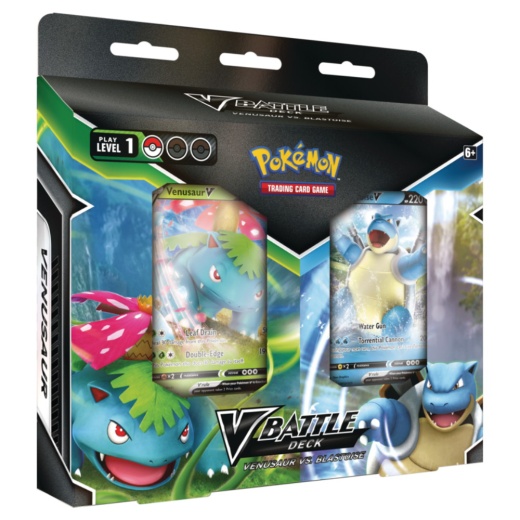 Pokémon TCG: V Battle Deck Bundle - Blastoise V vs Venusaur V i gruppen  hos Spelexperten (POK80841)