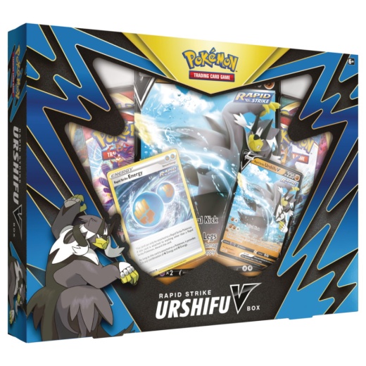 Pokémon TCG: Rapid Strike Urshifu V Box i gruppen  hos Spelexperten (POK80843-RAP)