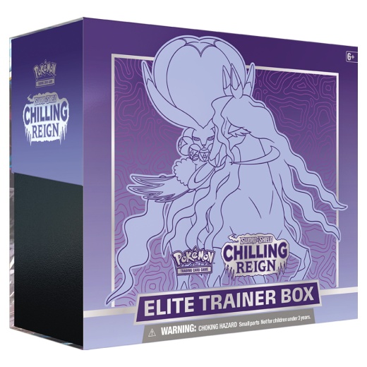 Pokémon TCG: Chilling Reign - Elite Trainer Box Shadow Rider Calyrex i gruppen SÄLLSKAPSSPEL / Pokémon hos Spelexperten (POK80863-SHA)