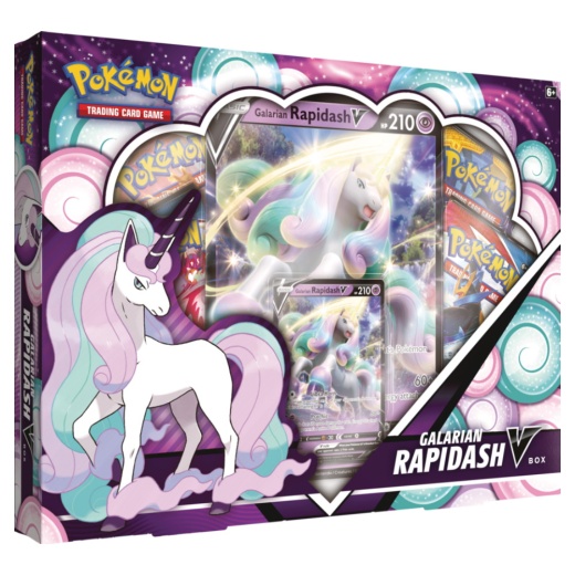 Pokémon TCG: Galarian Rapidash V Box i gruppen  hos Spelexperten (POK80873)