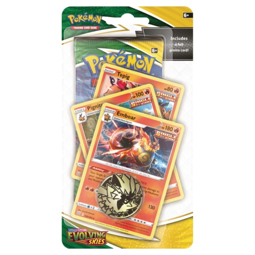 Pokémon TCG: Premium Checklane Emboar i gruppen SÄLLSKAPSSPEL / Pokémon hos Spelexperten (POK80885-TPE)