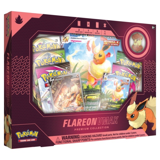 Pokémon TCG: Premium Collection - Flareon VMAX i gruppen  hos Spelexperten (POK80913-FLA)