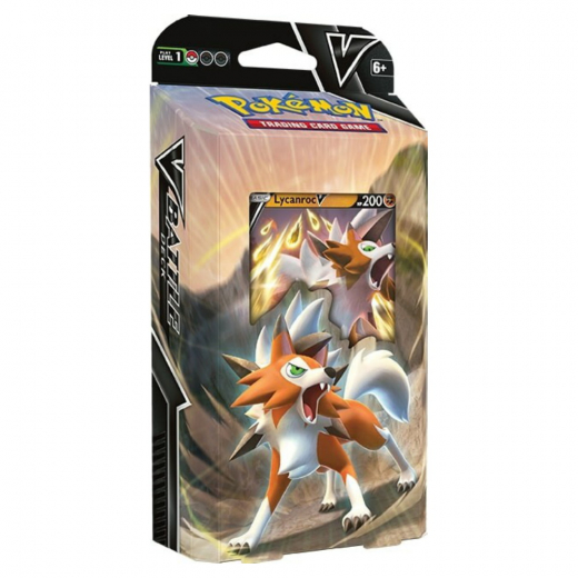 Pokémon TCG: V Battle Deck - Lycanroc V i gruppen  hos Spelexperten (POK80932-LYC)