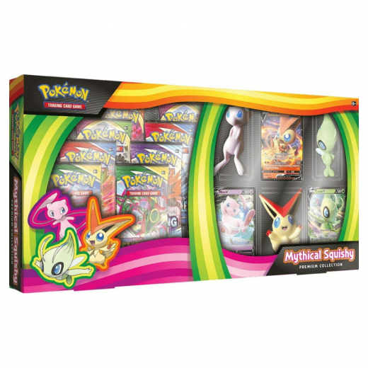 Pokémon TCG: Mythical Squishy Premium Collection i gruppen  hos Spelexperten (POK80973)