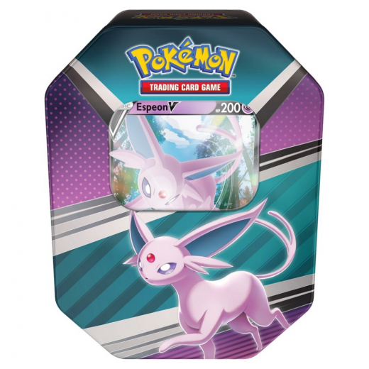 Pokémon TCG: V Heroes Tin - Spring 2022 - Espeon V i gruppen  hos Spelexperten (POK85015-ESP)