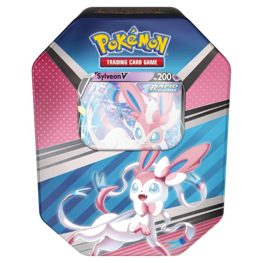 Pokémon TCG: V Heroes Tin - Spring 2022 - Sylveon V i gruppen  hos Spelexperten (POK85015-SYL)