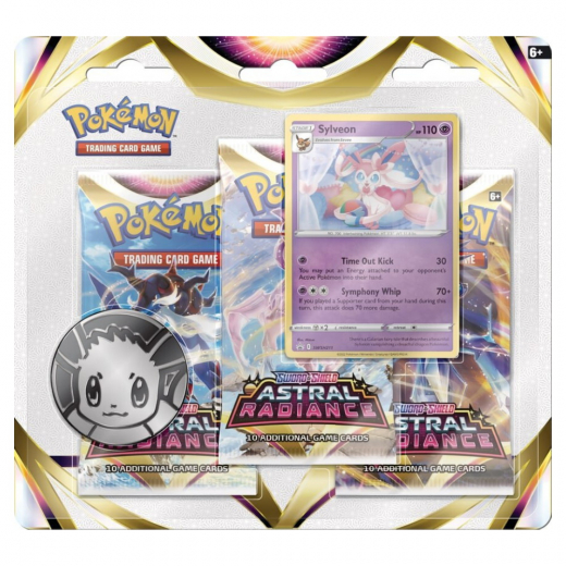 Pokémon TCG: Astral Radiance Booster 3-Pack Sylveon i gruppen SÄLLSKAPSSPEL / Pokémon hos Spelexperten (POK85028-SYL)