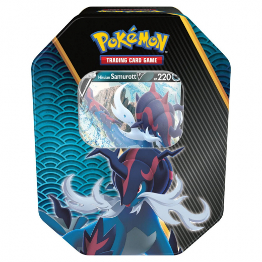 Pokémon TCG: Divergent Powers Tin - Samurott V i gruppen SÄLLSKAPSSPEL / Pokémon hos Spelexperten (POK85044-SAM)