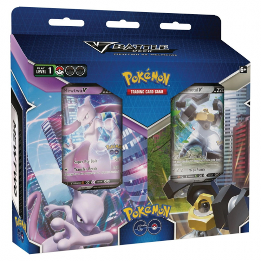 Pokémon TCG: Pokémon GO Battle Decks - Mewtwo V vs. Melmetal V i gruppen SÄLLSKAPSSPEL / Pokémon hos Spelexperten (POK85049)