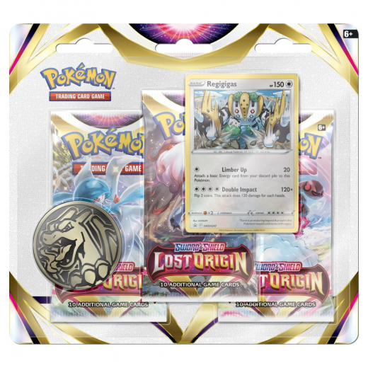 Pokémon TCG: Lost Origin Booster 3-Pack Regigigas i gruppen  hos Spelexperten (POK85060-REG)