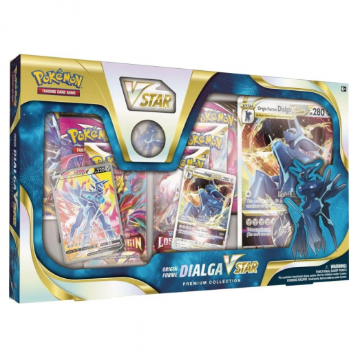 Pokémon TCG: Origin Forme Dialga VSTAR - Premium Collection i gruppen SÄLLSKAPSSPEL / Pokémon hos Spelexperten (POK85075-DIA)