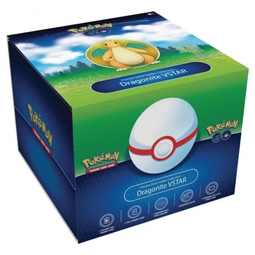 Pokémon TCG: Pokémon GO Premier Deck Holder Collection - Dragonite VSTAR i gruppen SÄLLSKAPSSPEL / Pokémon hos Spelexperten (POK85079)