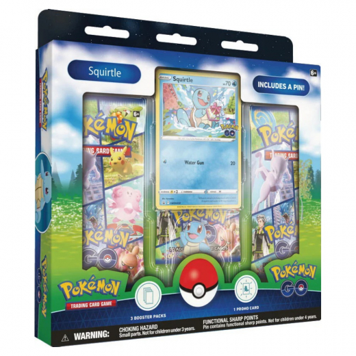 Pokémon TCG: Pokémon GO Pin Collections - Squirtle i gruppen SÄLLSKAPSSPEL / Pokémon hos Spelexperten (POK85081-SQU)