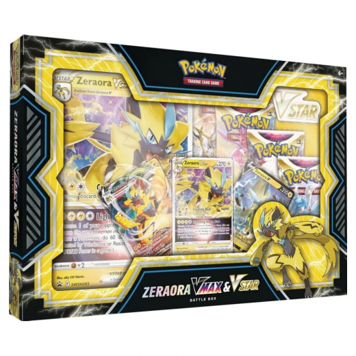 Pokémon TCG: Zeraora VMAX & VSTAR Battle Box i gruppen SÄLLSKAPSSPEL / Pokémon hos Spelexperten (POK85088-ZER)